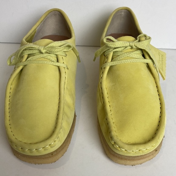 Clarks Originals Wallabee Yellow Men\'s Suede Shoe Moccasins Sz 9.5 US EU 41 main image 11